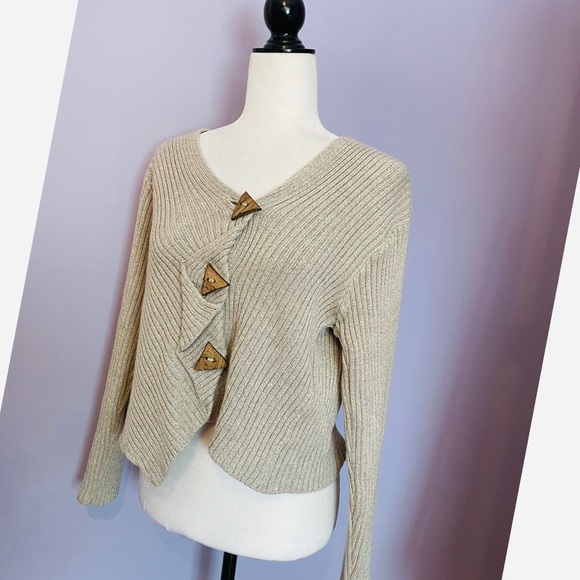 Putorti ribbed cardigan sweater - Picture 3 of 5
